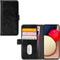 Mobilize Bookcase hoesje geschikt voor Samsung Galaxy A02s - Effen Zwart - Kunstleer