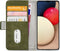 Mobilize Bookcase hoesje geschikt voor Samsung Galaxy A02s - Effen Groen - Kunstleer