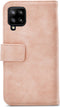 Mobilize Bookcase hoesje geschikt voor Samsung Galaxy A12 - Effen Roze - Kunstleer