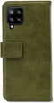 Mobilize Bookcase hoesje geschikt voor Samsung Galaxy A12 - Effen Groen - Kunstleer