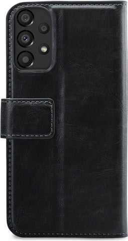 Mobilize Bookcase hoesje geschikt voor Samsung Galaxy A13 4G - Effen Zwart - Kunstleer - 2-in-1 Magnetisch Uitneembaar Design