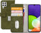 Mobilize Bookcase hoesje geschikt voor Samsung Galaxy A22 4G - Effen Groen - Kunstleer