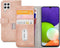 Mobilize Bookcase hoesje geschikt voor Samsung Galaxy A22 4G - Effen Roze - Kunstleer