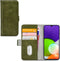 Mobilize Bookcase hoesje geschikt voor Samsung Galaxy A22 4G - Effen Groen - Kunstleer