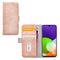 Mobilize Bookcase hoesje geschikt voor Samsung Galaxy A22 4G - Effen Roze - Kunstleer