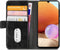 Mobilize Bookcase hoesje geschikt voor Samsung Galaxy A22 4G - Effen Zwart - Kunstleer