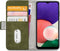 Mobilize Bookcase hoesje geschikt voor Samsung Galaxy A22 5G - Effen Groen - Kunstleer
