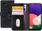 Mobilize Bookcase hoesje geschikt voor Samsung Galaxy A22 5G - Effen Zwart - Kunstleer