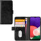 Mobilize Bookcase hoesje geschikt voor Samsung Galaxy A22 5G - Effen Zwart - Kunstleer