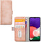 Mobilize Bookcase hoesje geschikt voor Samsung Galaxy A22 5G - Effen Roze - Kunstleer