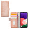 Mobilize Bookcase hoesje geschikt voor Samsung Galaxy A22 5G - Effen Roze - Kunstleer