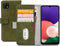 Mobilize Bookcase hoesje geschikt voor Samsung Galaxy A22 5G - Effen Groen - Kunstleer