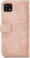 Mobilize Bookcase hoesje geschikt voor Samsung Galaxy A22 5G - Effen Roze - Kunstleer
