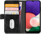 Mobilize Bookcase hoesje geschikt voor Samsung Galaxy A22 5G - Effen Zwart - Kunstleer