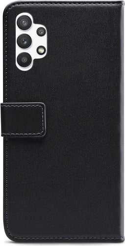 Mobilize Bookcase hoesje geschikt voor Samsung Galaxy A32 4G - Effen Zwart - Kunstleer