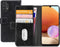 Mobilize Bookcase hoesje geschikt voor Samsung Galaxy A32 4G - Effen Zwart - Kunstleer