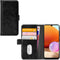 Mobilize Bookcase hoesje geschikt voor Samsung Galaxy A32 4G - Effen Zwart - Kunstleer