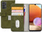 Mobilize Bookcase hoesje geschikt voor Samsung Galaxy A32 4G - Effen Groen - Kunstleer