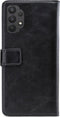 Mobilize Bookcase hoesje geschikt voor Samsung Galaxy A32 4G - Effen Zwart - Kunstleer