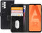 Mobilize Bookcase hoesje geschikt voor Samsung Galaxy A32 5G - Effen Zwart - Kunstleer