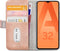 Mobilize Bookcase hoesje geschikt voor Samsung Galaxy A32 5G - Effen Roze - Kunstleer