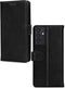 Mobilize Bookcase hoesje geschikt voor Samsung Galaxy A35 - Effen Zwart - Leer
