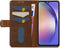 Mobilize Bookcase hoesje geschikt voor Samsung Galaxy A54 - Effen Bruin - Leer