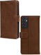 Mobilize Bookcase hoesje geschikt voor Samsung Galaxy A55 - Effen Bruin - Leer