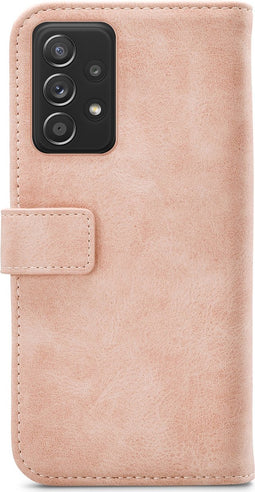 Mobilize Bookcase hoesje geschikt voor Samsung Galaxy A72 - Effen Roze - Kunstleer
