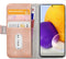 Mobilize Bookcase hoesje geschikt voor Samsung Galaxy A72 - Effen Roze - Kunstleer