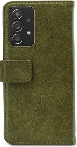 Mobilize Bookcase hoesje geschikt voor Samsung Galaxy A72 - Effen Groen - Kunstleer