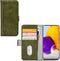 Mobilize Bookcase hoesje geschikt voor Samsung Galaxy A72 - Effen Groen - Kunstleer