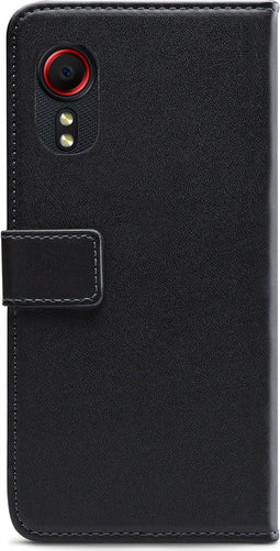 Mobilize Bookcase hoesje geschikt voor Samsung Galaxy Xcover 5 - Effen Zwart - Kunstleer