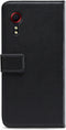 Mobilize Bookcase hoesje geschikt voor Samsung Galaxy Xcover 5 - Effen Zwart - Kunstleer