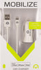 Mobilize Car Charger Dual USB 2.4A + 1m Apple Lightning Cable White