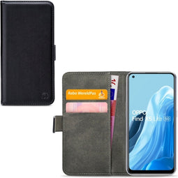 Mobilize Classic Gelly Wallet Bookcase Hoesje - Geschikt voor OPPO Find X5 Lite - Gsm case - Zwart