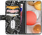 Mobilize Clutch Case hoesje geschikt voor Samsung Galaxy A42 - Slangenprint Zwart - Kunstleer