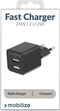 Mobilize Dual USB Oplader 24W - Zwart