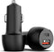 Mobilize Dual USB / USB-C Autolader Power Delivery 38W - Zwart