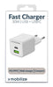 Mobilize Dual USB / USB-C Oplader Power Delivery 30W - Wit