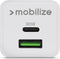Mobilize Dual USB / USB-C Oplader Power Delivery 30W - Wit