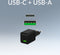 Mobilize Dual USB / USB-C Oplader Power Delivery 30W - Zwart