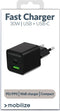 Mobilize Dual USB / USB-C Oplader Power Delivery 30W - Zwart