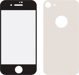 Mobilize Edge To Edge Gehard Glas Ultra-Clear Screen + Back Protector voor Apple iPhone 8 - Zwart