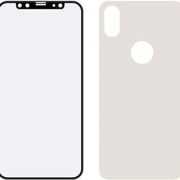 Mobilize Edge To Edge Gehard Glas Ultra-Clear Screen + Back Protector voor Apple iPhone XS - Zwart