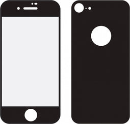 Mobilize Edge To Edge Gehard Glas Ultra-Clear Screenprotector + Back Protector voor Apple iPhone 8 - Zwart