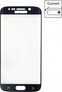 Mobilize Edge To Edge Gehard Glas Ultra-Clear Screenprotector voor Samsung Galaxy S6 Edge - Zwart