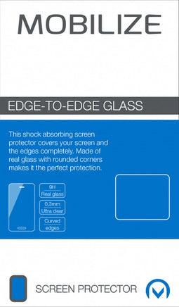 Mobilize Edge To Edge Gehard Glas Ultra-Clear Screenprotector voor Apple iPhone 8 - Zwart