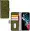 Mobilize Elite Gelly Bookcase Hoesje - Geschikt voor Samsung Galaxy S22 Ultra - Gsm case - Groen