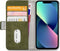 Mobilize Elite Gelly - Telefoonhoesje geschikt voor Apple iPhone 13 Mini Hoesje Bookcase Portemonnee - Groen